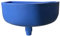 Varile Multifunktionales Kunststoff Ausgussbecken in Granit/Steinoptik mit kombi Anschluss für Garten, Camping und Wohnmobile – Inklusive Haarsieb, Zubehör und robustem Design (Blau)