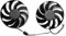 BDAKQJV Scheda Grafica for RX 6750 XT GDDR6 Video Card Fan 87MM T129215BU RX6750XT Graphics Card Replacement Fan(Fan - 2PCS)