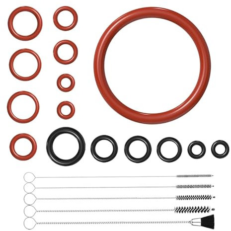 Dichtung O-Ringe für Philips Saeco,15 Stk Kompatibel Saeco Kaffeemaschinen Dichtung O-Ringe,Silikon Dichtungsringe Brühgruppe für Supportventil Dampfventil Auslaufventil Kaffeevollautomat Ersatzteile