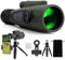 15-45x50 Zoom Monocular Telescope with BAK4 Prisms & FMC Lens, Portable Monoculars for Adults, Waterproof High Power Telescope with Smart Phone Adapter Tripod for Outdoor Hunting Hiking