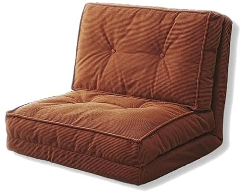 PQXQZ Modernes Faltbares Futon-Schlafsofa Schlafcouch Relaxsessel Komfortable Sofabett für Wohnzimmer Apartment und Lounge(Orange,60cm/24in)