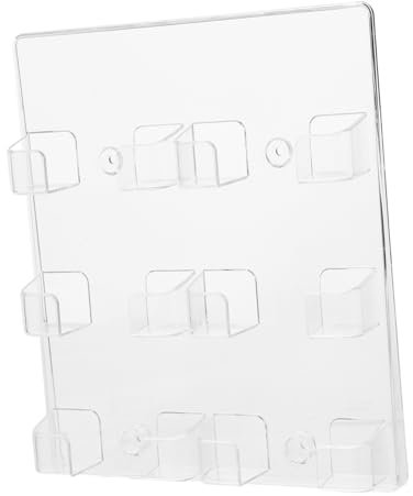 KAILIKETIY Porte-cartes De Visite Mural Verre Transparent Support à Six Compartiments Pour Cartes De Visite Pour Bureau Et Présentation Professionnelle