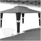 tectake® Poly Rattan Pavillon wetterfest, 3x4 m, Zelt, Sonnenschutz Balkon, Gartenpavillon, Partyzelt, Sonnenschutz Terrasse, Überdachung, Sonnenpavillon Garten - schwarz/anthrazit