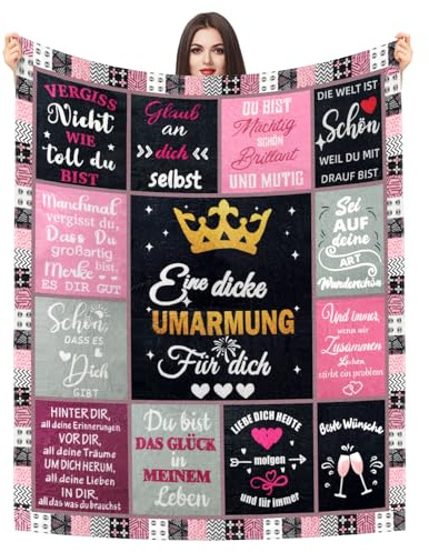 Beste Freundin Geschenke, 150x200cm Geburtstagsgeschenk Decke | Geschenk Beste Freundin Geburtstag, Freundin Geschenk für Frauen Schwester Kollegin Ehefrau und Mutter zum Geburtstag