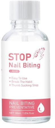 Anti Nagelbeißen Lack Für Kinder | Bittere Flüssigkeit Gegen Nägelkauen 30ml - Bissstopp Mit Langzeitwirkung – Klarer Nagelhärter Für Kleinkinderhände & Babyhaut