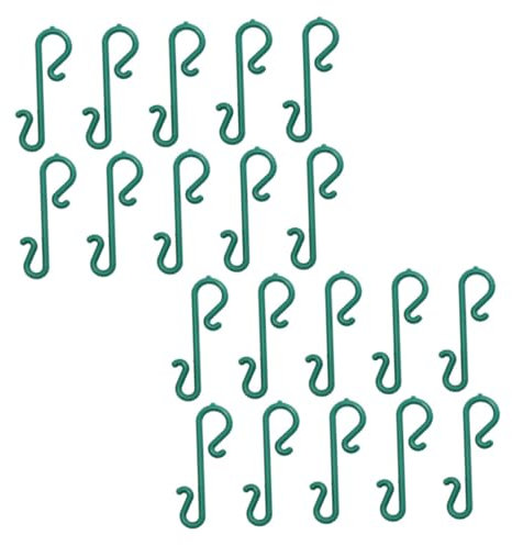 BUGUUYO 100 Stück Weihnachtsaufhänger aus Kunststoff Kreative Haken für Christbaumdekorationen für Kleine Lampions und Anhänger Installieren und