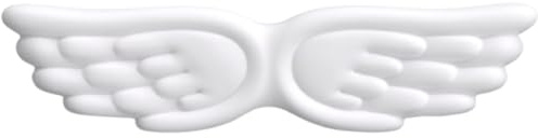 CLSSLVVBN Angel Wing Support Memory Sponge Keyboard Pad Handgelenk Entspannung für komfortables Tippen Slip Einfach zu für und Lernen, Weiß