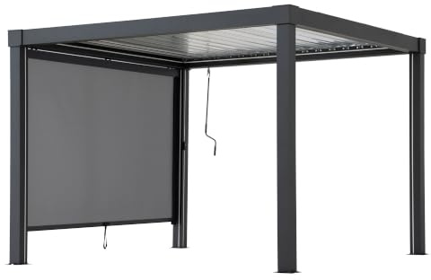 SUNJOY Store Roulant d'Extérieur 276 x 180 cm, Pare-Soleil et Intimité pour Pergola, Côté 3 m de Gazebo, 1 Pièce