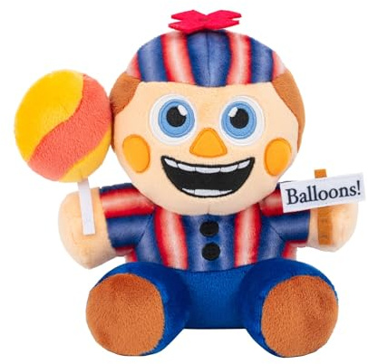 Five Nights at Freddy’s FNF0095 - Toy Balloon Boy Plüschfigur - 20 cm - mit superweichem Material und Augen, die im Dunkeln leuchten - offizielle Jazwares Plüschfigur