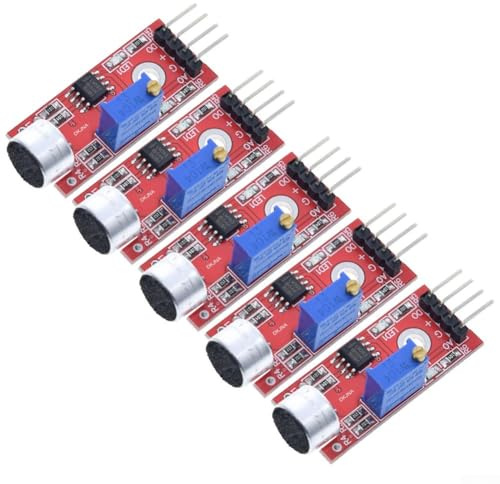 Dolvitrny KY-037 Sound-Sensor-Modul für Arduino und Raspberry Pi – 5 V Audio-Erkennungsmodul mit einstellbarer Schwellenempfindlichkeit und geringem Rauschausgang