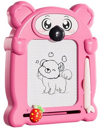 AMSLSIU Magnetisches Zeichenbrett für Kinder mit , hergestellt aus sorgfältig ausgewähltem ABS, frei von Schadstoffen , Rosa