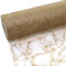 Sizoweb Tischband - 25 Meter Rolle + 100 Deko Sterne in Gold Gratis (20cm Breite, Dunkelgold)
