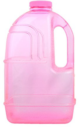 H8O Quadratische BPA-freie Wasserflasche mit 48-mm-Kappe (Pink)