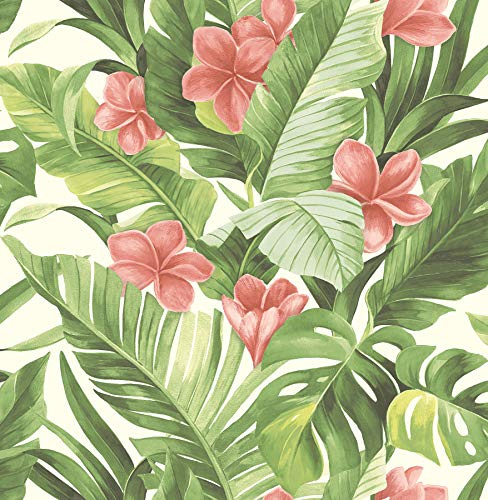 NuWallpaper NU2926: Tropical Paradise Peel & Stick Wallpaper Tapete abziehen und aufkleben, Mehrfarbig, 3.1 x 20.9