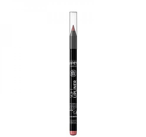 lavera Soft Lipliner -Rose 01- Glatte, cremige und langanhaltende Formel Naturkosmetik Make-up Bio-Pflanzenzutaten 100% natürliches Make-up (1,4 g)