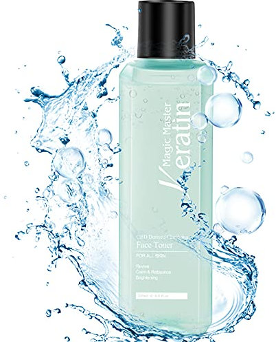 Tonique hydratant pour le visage, Tonique rafraîchissant à la kératine Magic Master avec antioxydants et extrait naturel - Calme et réduit l'irritation pour toutes les peaux