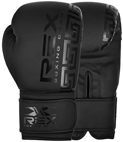 REX Sports Boxing gloves Muay Thai Pad gloves Sparring gloves MMA and Kick Boxing 02-08 OZ for Kids and 10-16 OZ for Adults (06)