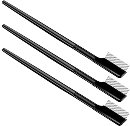 Beaupretty 3st Augenbrauenkamm Wimpernbürste Mascara-kamm Make-up-zubehör Mascara-wimperntrenner Kamm Zum Anheben Der Wimpern Beauty-kosmetik-tool Kunststoff Kosmetika Mädchen Stahlnadel