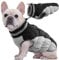 Kuoser Hundejacke Hundemantel für Mittelgroße Hunde Winterweste Wasserdicht Hunde Wintermantel Jacke Hunde Mantel Mit Geschirr Warme Winterjacke Hundepullover Haustier Skifahren Kostüm Schwarz, M