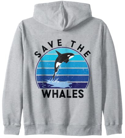 Save The Whales Orca Marine Biologe Sea Protection Wal Kapuzenjacke