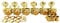 Guyker 6-in-line Vintage Guitar Lock String Tuners – Locking Tuning Key Pegs Machine Heads Replacement Parts for ST TL Style Electric Guitars Gear Ratio 1:15 – gold