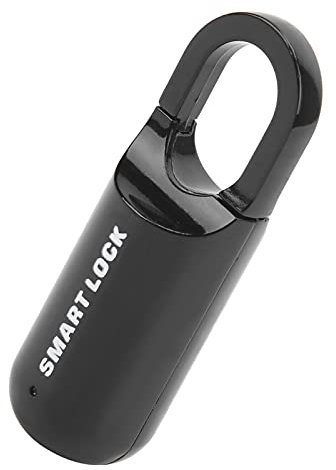 Cerradura de Huellas Dactilares, Seguridad Inteligente sin Llave Cerradura de Huellas Dactilares Candado de Huellas Dactilares con Sensor Táctil Capacitivo, Candado de Huellas Dactilares(Negro)