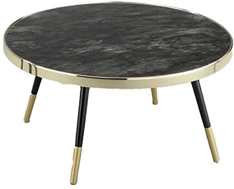 DKD Home Decor Mesa de Centro, Acero,Cristal, Estándar