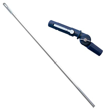 Ha-Ra ERA Standard-Stiel mit ERA Stiele Adapter 1,33m für ERA-Wischer I robuster Fensterwischer-Stiel I Verlängerungsstiel mit rutschfestem Griff & langlebigem Aluminium