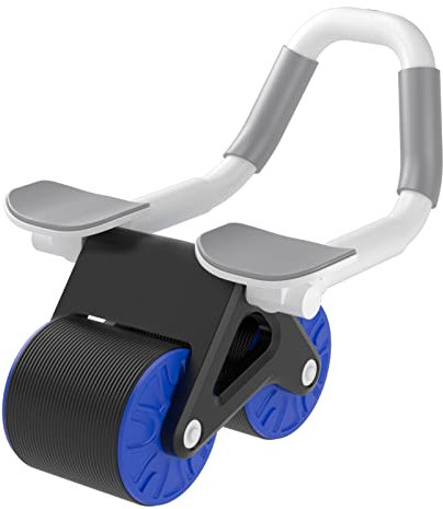 Ditanpu Automatische Rebound-Bauchrolle, Wheels Roller Domestic Bauchtrainer,Bauchroller Für Bauchmuskeltraining Mit Stabilen Doppelrädern Und Automatischem Rückprall (blau)