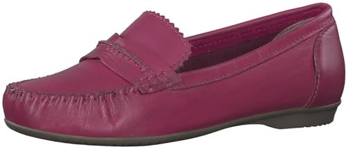 MARCO TOZZI Damen Mokassins aus Leder Elegant, Rosa (Pink), 40 EU