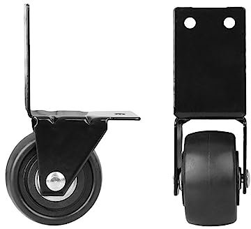 LXP Ruedas de Esquina for Caja de Herramientas, Ruedas de Hierro for herrajes, Ruedas universales de Soporte de Carga, Ruedas for Caja vacía, Ruedas en ángulo Recto 2 sin Clavos