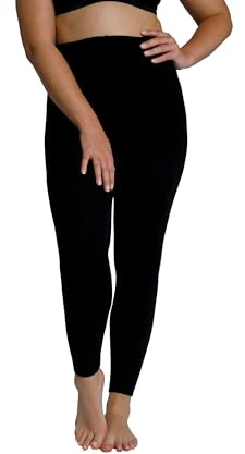 Ulla Popken Damen Strumpfhose Thermo-strumpfleggings, Flauschiges Futter