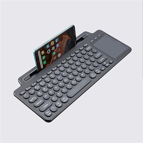 LiLiTok 2.4G Wireless TV Keyboard with Touchpad, Bluetooth, 101 Keys, qwerty Layout, Smart Sleep, Mute Button, Compatible with Smart TV, Desktop, Laptop, Smartphone, Tablet