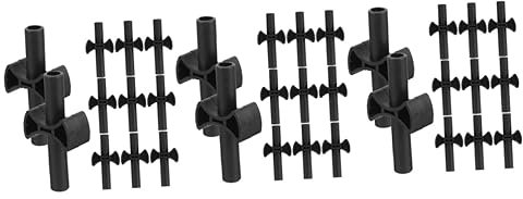 Happyyami 36pcs Trampoline Enclosure Pole Spacers Washers for Trampoline Installation Reusable Pole Washers for Securing Accessories