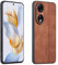 XINYEXIN Coque pour Honor 90 5G, Étui de Protection en Cuir Ultra Fin Antidérapant et Antichoc Housse Téléphone Portable de Style Rétro - Brun