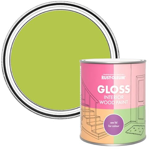 Rust-Oleum Green Interior Wood Paint in Gloss Finish - Key Lime 750ml