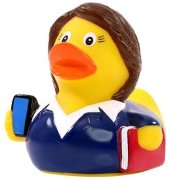 Businesswoman - Quietscheente - Badeente - ca. 8 cm gross