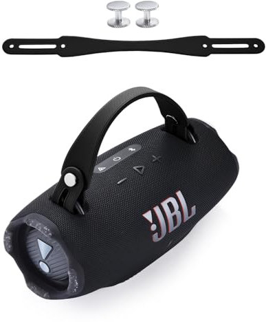 Hzycwgone Tragriemen für JBL Xtreme 4/Xtreme 3/Xtreme 2 Musikbox Tragbare Bluetooth Lautsprecher,für JBL Xtreme 4/3/2 Silikon Abnehmbarer Lautsprechergriff Zubehör(Schwarz)