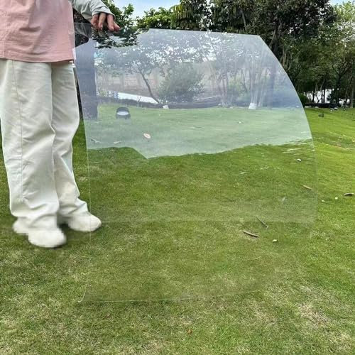 NIANXINN Placas de Policarbonato Transparentes,Paneles para Tejado,1,2mm Espesor,Láminas de Repuesto para Exterior,Toldo Marquesina para Jardín Terraza,Color Personalizado (80cm x 2m)