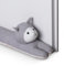 Boudin de porte, 90 cm x Ø 10 cm, motif chat, économe en énergie, pour portes et fenêtres, protection contre le froid