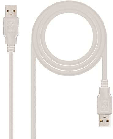 Blendend CABLE USB 2.0 TIPO A/M-A/M 2.0M, alta velocidad, transferencia de datos eficaz, ideal para conectar dispositivos como impresoras y cámaras.