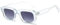 JCTAIFOO Trendige Rechteck Sonnenbrille für Herren Damen Vintage Rechteckige Retro Quadrat Chunky Brille (Transparent/Grau Gradient-1)