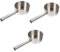 TOPBATHY 3St Wok-Schöpfkelle Badekelle Dipper Badewasserschöpfer Suppenlöffel Nessie Wasserlöffel für die Küche gießkanne Edelstahlkelle für zu Hause Schöpflöffel Rostfreier Stahl Silver