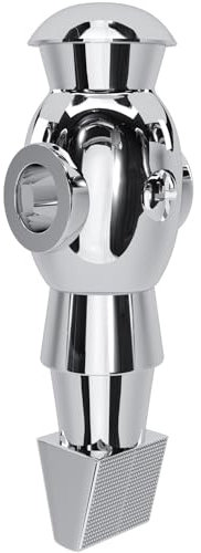 Automaten Hoffmann Kickerfigur Golden Goal | Ohne Gewichtsausgleich | 1 Stück | Schwarz | Hart-Kunststoff, geriffelte Ballangriffsfläche, 107 mm, 44,5 g, 70 mm Lochabstand