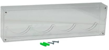 QSTDGVPW 4 Positionen Hockey Puck Display Hülle Transparente Acrylsammlung Organizer Staubdes Wandhalterung