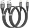 Cable iPhone 1M 2Pack, [Certificado Apple MFi] Cable Cargador iPhone Carga Rápida Cable Lightning USB Nylon Cable iPhone USB Cable iPad para Apple iPhone 14/14 Plus/13/12/11 Pro Max/XS/XR/8/7/6/5/SE