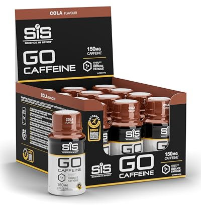 Science in Sport GO Caffeine Shot – Cola Flavour | 150mg Caffeine, Citrulline Malate & Magnesium | Energy & Mental Focus Boost for Endurance, Training & Performance | 12 x 60ml Shots