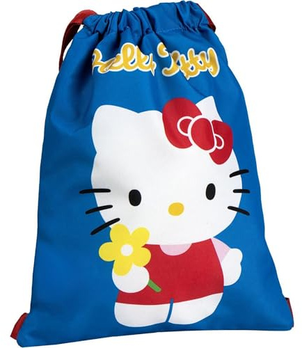 CERDÁ LIFE'S LITTLE MOMENTS Hello Kitty Schulrucksack für Kinder, mit verstellbarem Kordelzug und Design, praktisch und leicht