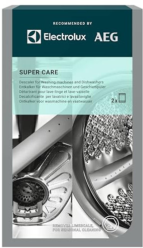 Electrolux Super Care M2GCP101, 2 unidades de 100 g, descalcificador para lavavajillas y lavadora, universal