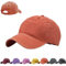 AUNGKWANG Gewaschener Baseballkappe für Kinder, Premium Baseball Cap, 100% Baumwolle, Verstellbar Schildmütze, Einfarbig, Outdoor Running Freizeit Basecap, für 5-10 Jahre alt Jungen Mädchen